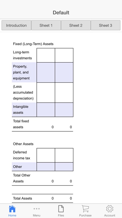 Balance Sheet