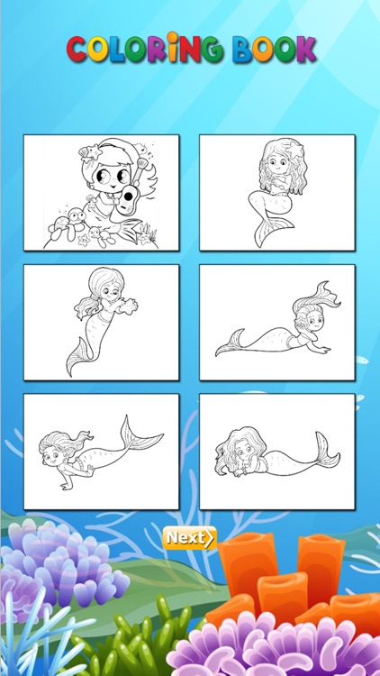 Princess Mermaid - Coloring book for me & children