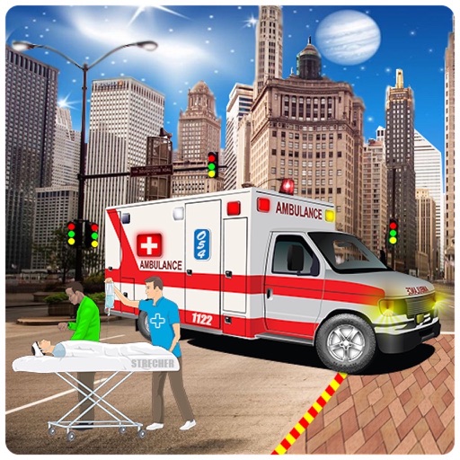 Ambulance Rescue Wagon Fast Service 3d - Pro icon