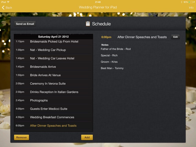 Wedding Planner for iPad screenshot-3