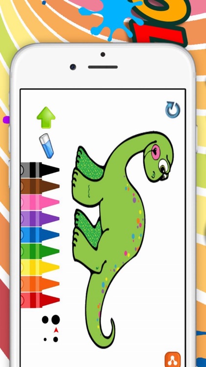 Dino Saurs Coloring Book For Kids