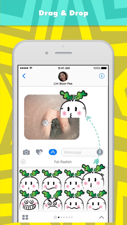 Fat Radish stickers by wenpei
