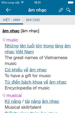Từ điển Anh Việt TFlat screenshot 2