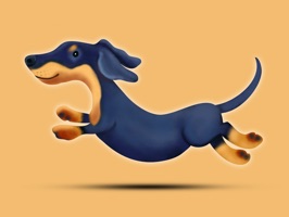 React with cute Dachshund Dog Stickers and Emojis Pack