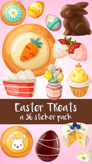 Easter Treats Cookies Cake and Candy Sticker Pack(圖1)-速報App