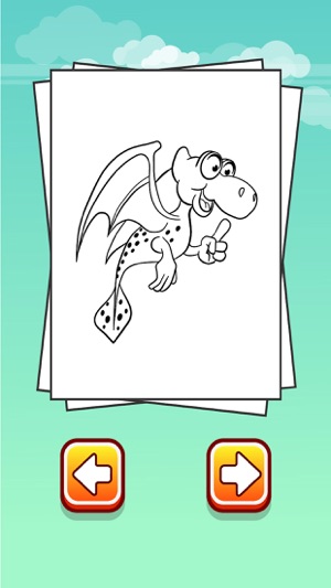 Dragon Coloring Page for kid learn fantastic world(圖2)-速報App