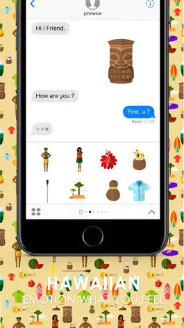 Game screenshot Aloha Set Cute Hawaiian Stickers for iMessage apk