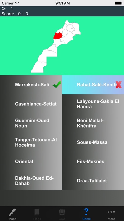 Morocco State Maps and Capitals