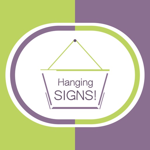 Hang a Sign! II (Green/Violet)