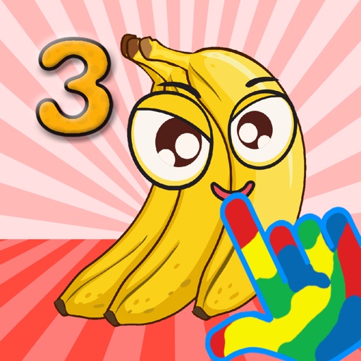 Kids and Fruits Learn numbers smart math game 1-10 icon