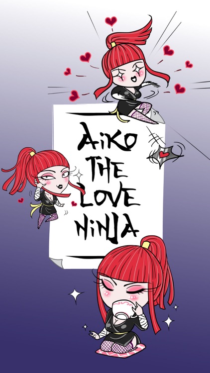 Aiko the Love Ninja stickers