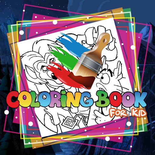 Color Books Family Friendly for Scooby Doo Monster iOS App