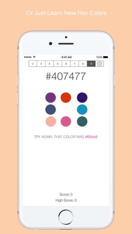 What The Hex? - Color guessing game