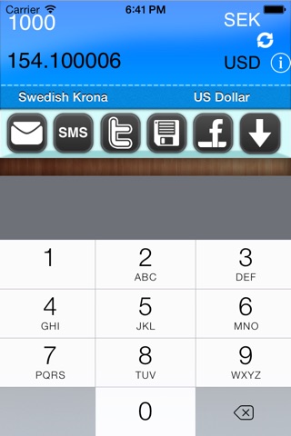 Min valutakonverterare screenshot 2