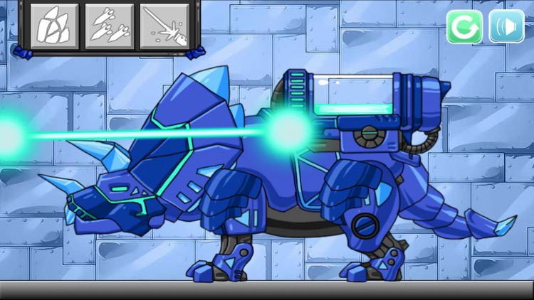 Dino Robot - Tricera Blue screenshot-4