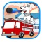 Kids Coloring Book For Paw Fire Truck Educational