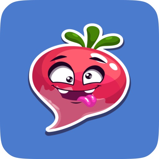 Animated Cute Turnip Stickers for Messaging