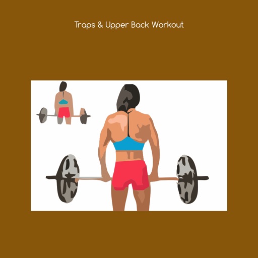 Traps and upper back workout icon