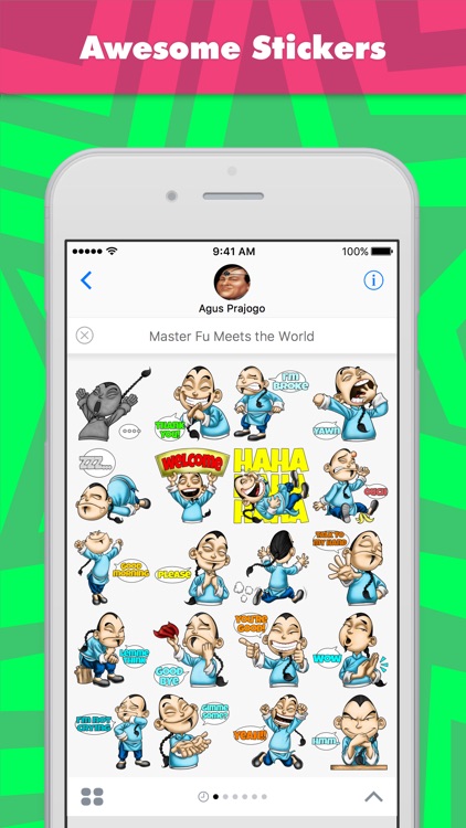 Master Fu Meets the World stickers by Choppic