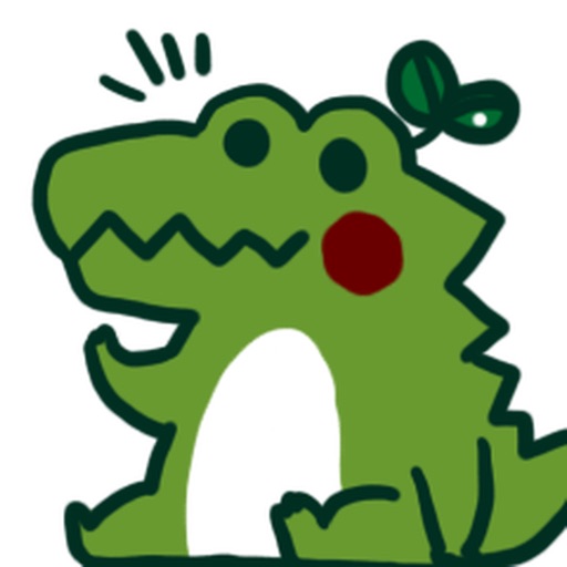 Crayon Alligator Stickers icon