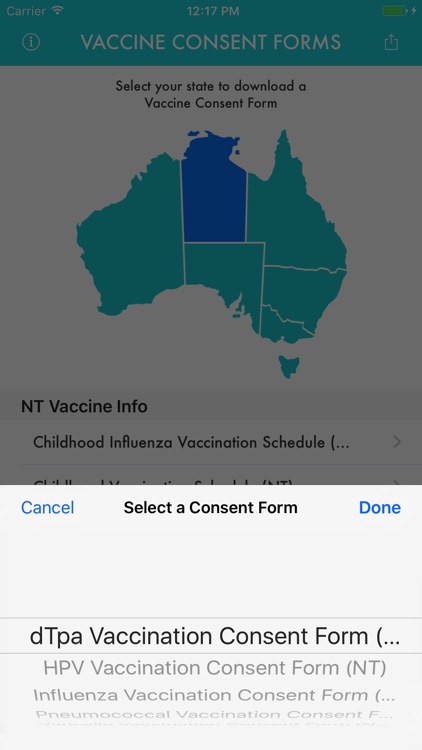 Vaccine Consent Forms App