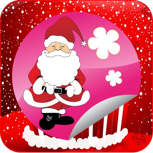 Santa claus coloring book free for kids icon