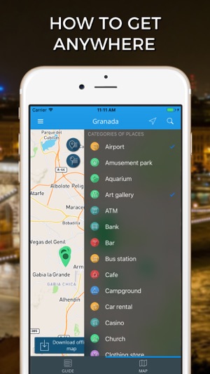 Granada Travel Guide with Offline Street Map(圖3)-速報App