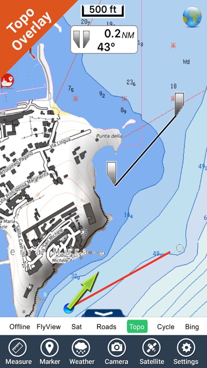 Marine : Lazio & Campania HD - GPS chart Navigator
