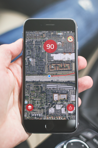 Speedometer Route Planner mph screenshot 2
