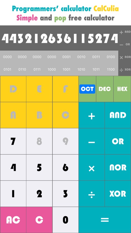 Programmer calculator CalCulia