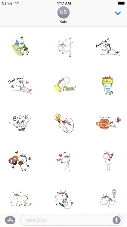 So Cute Horse Stickers