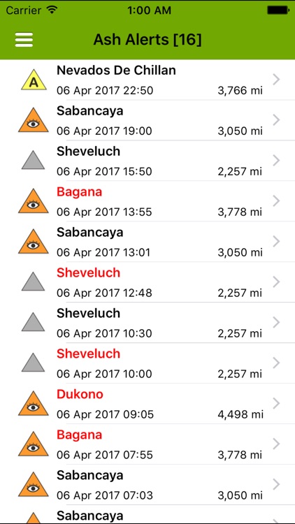 Volcanoes: Map, Alerts & Ash screenshot-3