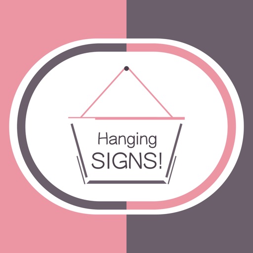 Hang a Sign! II (Pink/Dark Violet)