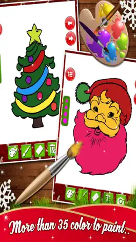 Game screenshot Kids Christmas Coloring Book - Free Kids game hack