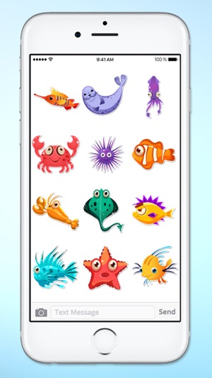 Funny Fish and Sea Life Sticker Pack(圖4)-速報App