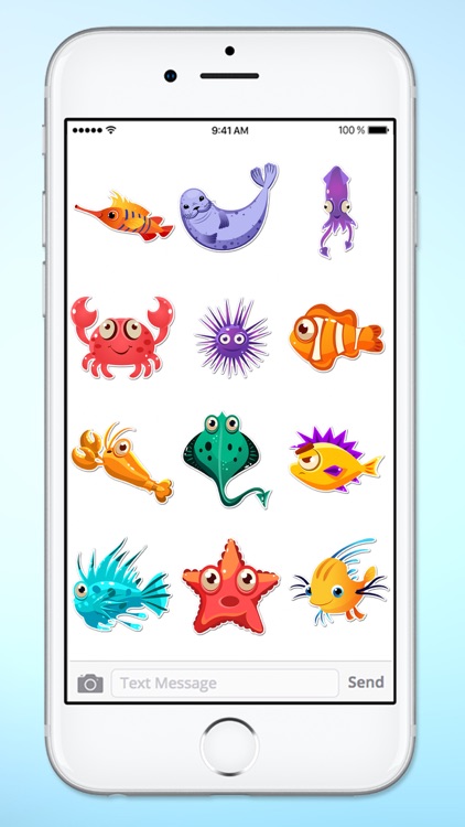 Funny Fish and Sea Life Sticker Pack screenshot-3