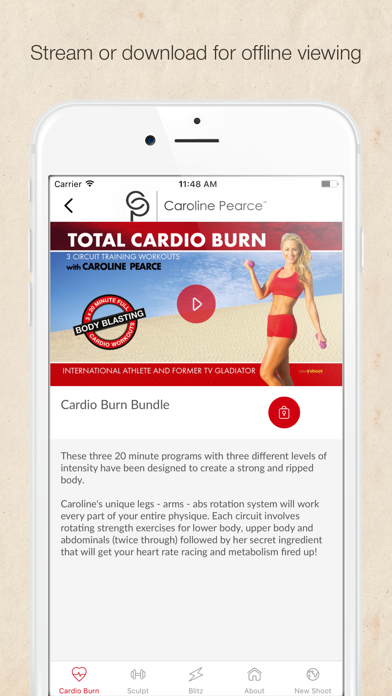 Total Body Fitness Videos with Caroline Pearce screenshot 2