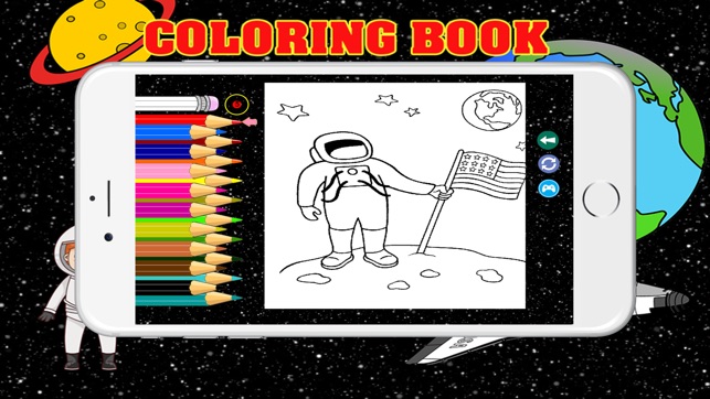 Space Coloring Book For Kids Tolders(圖3)-速報App