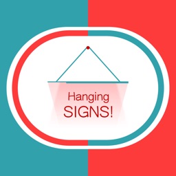 Hang a Sign! (Turquoise/Brick Red)