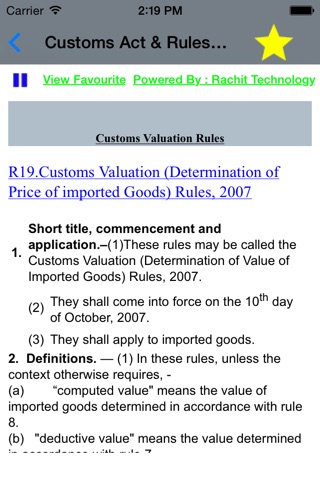 Customs Act & Rules - 1962 screenshot 3