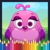 Bird Coloring Book - cartoon color pages game
