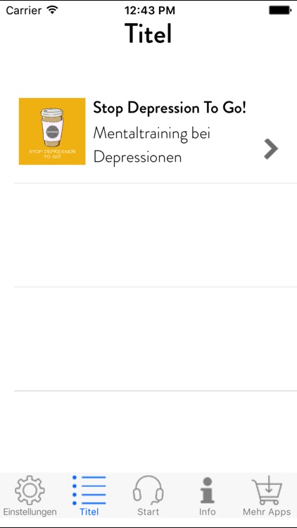 Stop Depression To Go! Mentaltraining