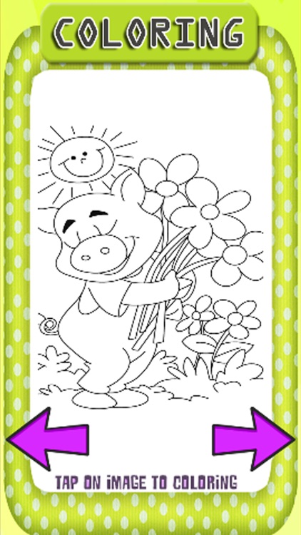 Super Hero And Pig Coloring Page Game Edition