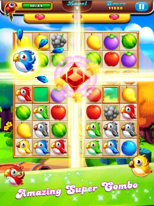 Screenshot 2 Dulce Frutas : el mejor juego 3 rompecabezas iphone