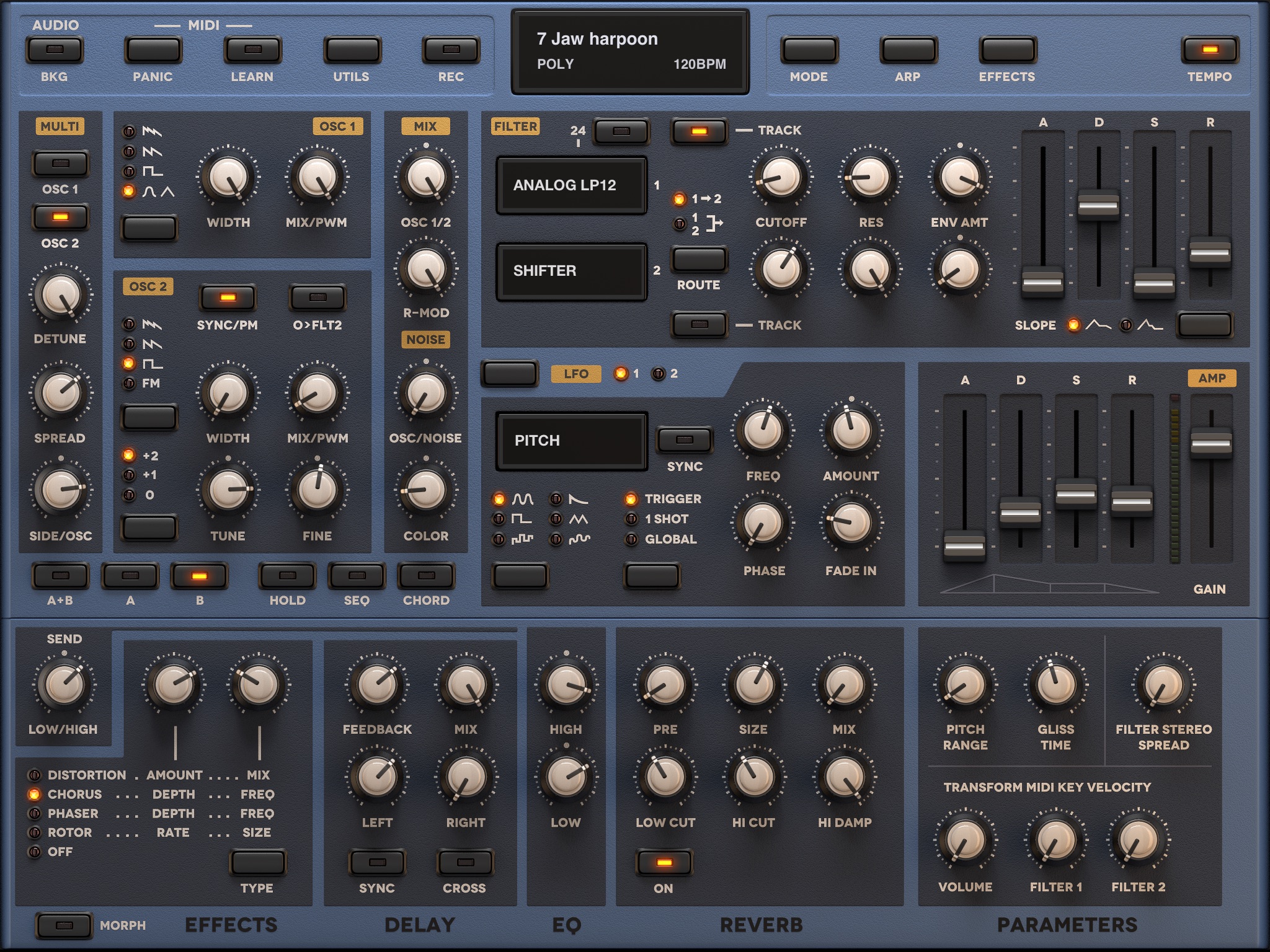 Sunrizer synth screenshot 3