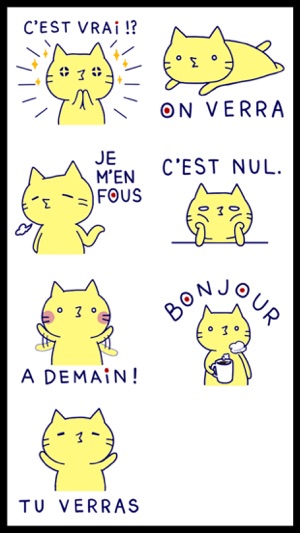 French Cat 2 Stickers(圖5)-速報App