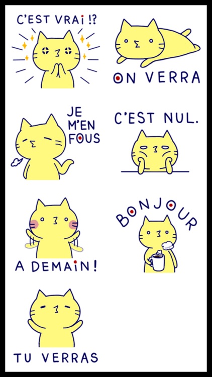 French Cat 2 Stickers screenshot-4