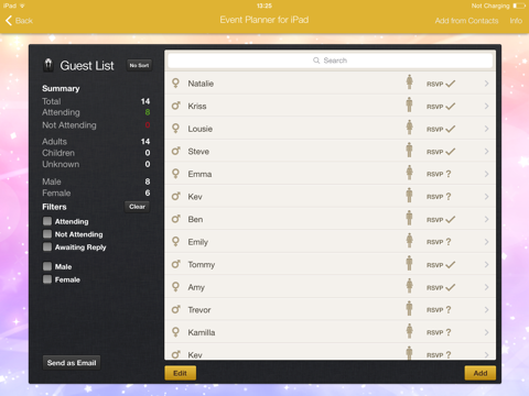 Event Planner for iPad - náhled
