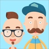 Hipster Dude Stickers for iMessage