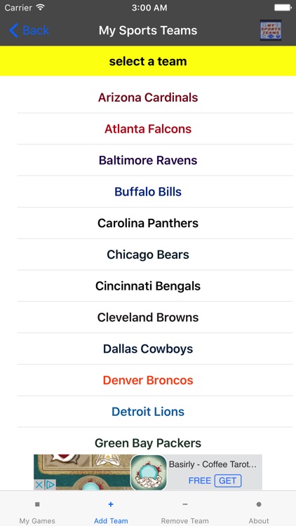 My Sports Teams screenshot-3